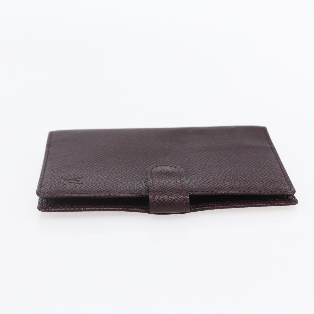 LOUIS VUITTON Taiga Agenda PM Day Planner Cover Acajou R20416 LV Auth bs31257