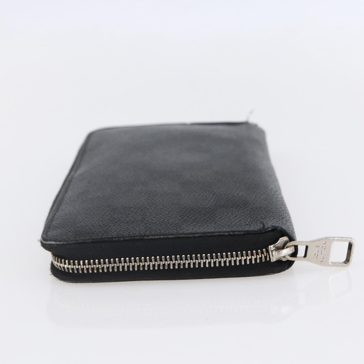 LOUIS VUITTON Damier Graphite Zippy Organizer Long Wallet N63077 LV Auth bs31258