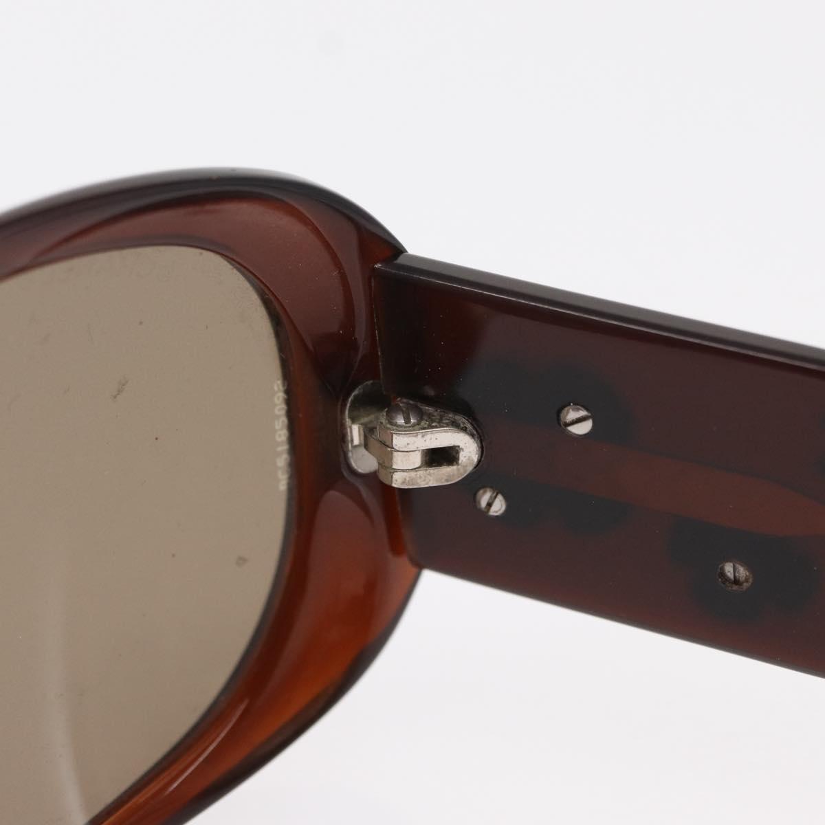 CHANEL Sunglasses plastic Brown CC Auth bs31264