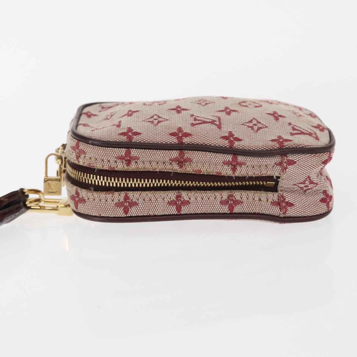 LOUIS VUITTON Monogram Mini Usu Digital Pouch Red M60001 LV Auth bs31267