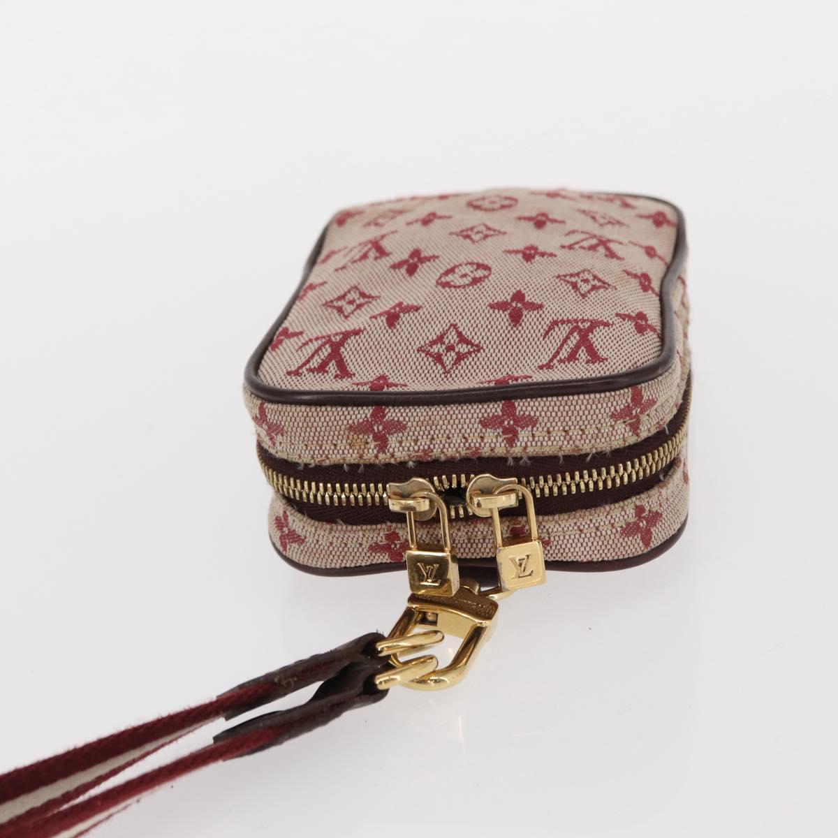 LOUIS VUITTON Monogram Mini Usu Digital Pouch Red M60001 LV Auth bs31267