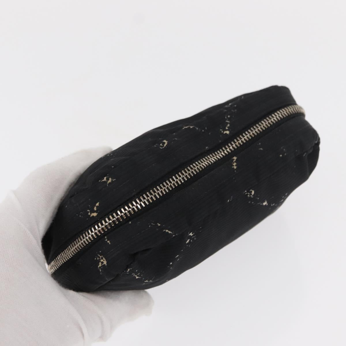 CHANEL New Travel Line Pouch Nylon 2 Set Pink Black CC Auth bs31272