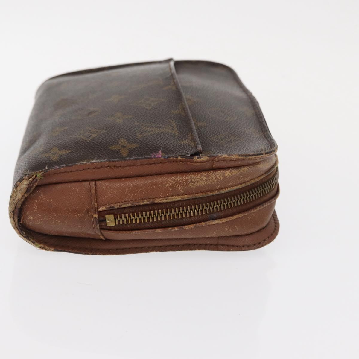 LOUIS VUITTON Monogram Clutch Bag 2 Set LV Auth bs31273