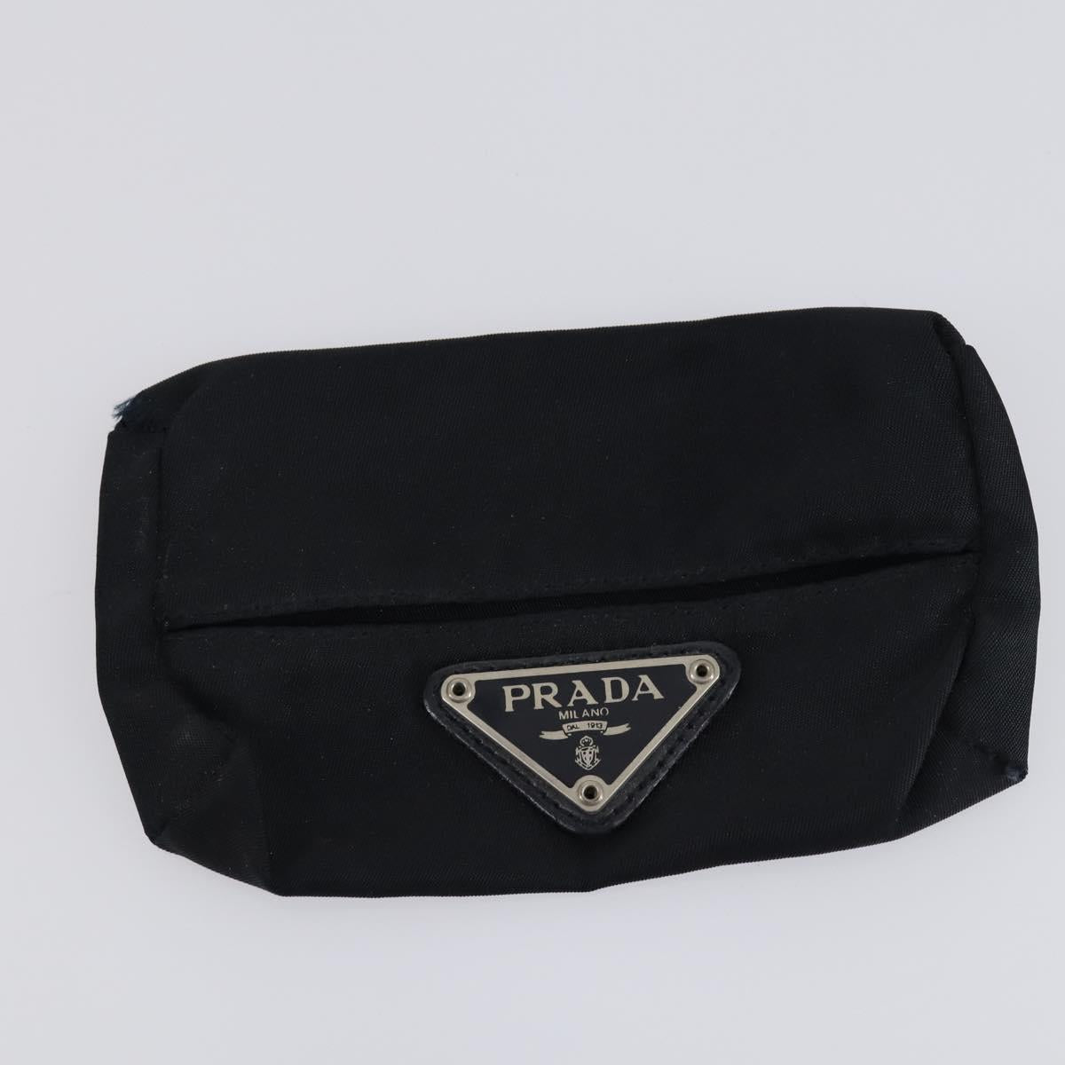 PRADA Shoulder Bag Nylon Enamel 3 Set Red Brown black Auth bs31276