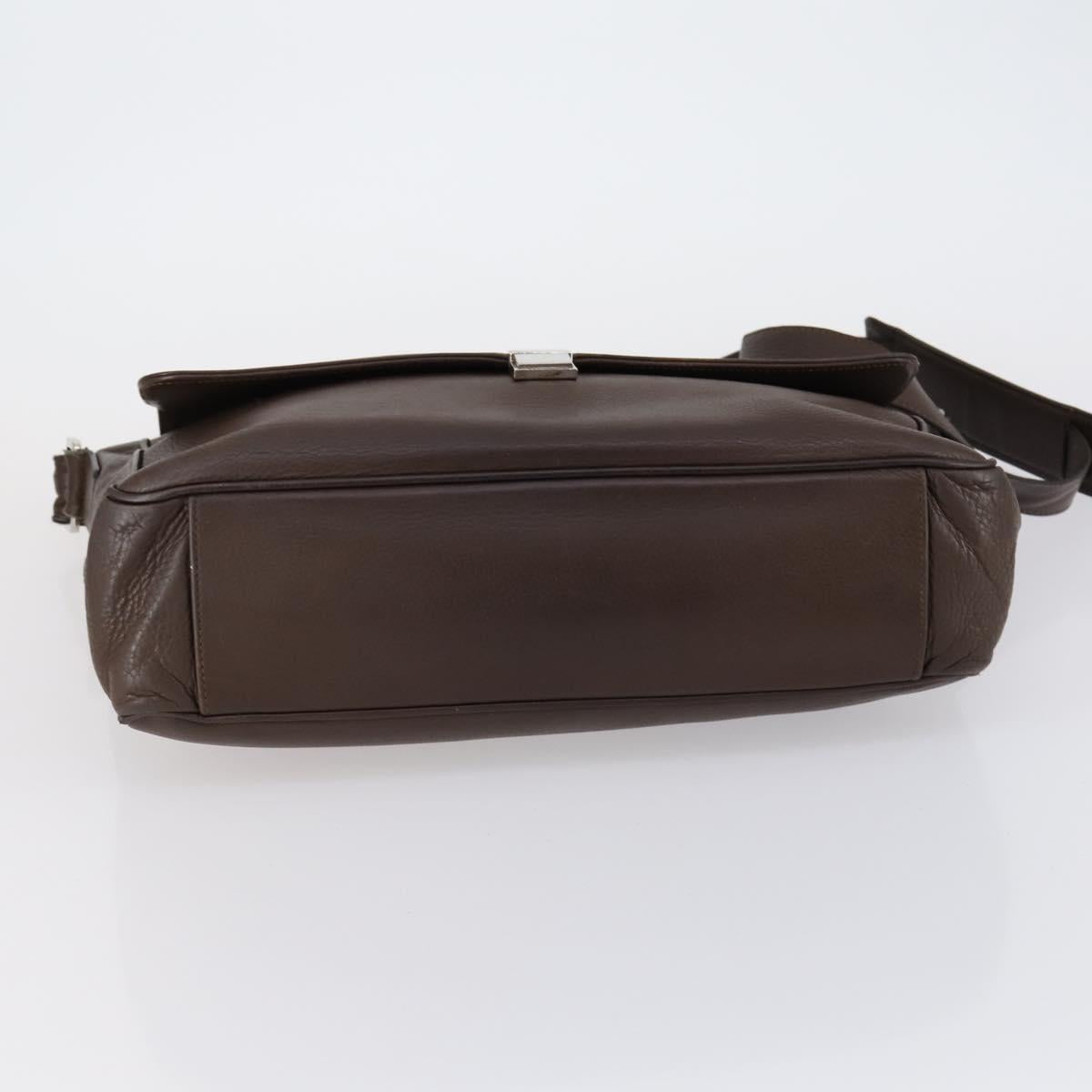 GUCCI TIFFANY&Co. Shoulder Bag Leather Canvas 2 Set Brown Red Auth bs31278