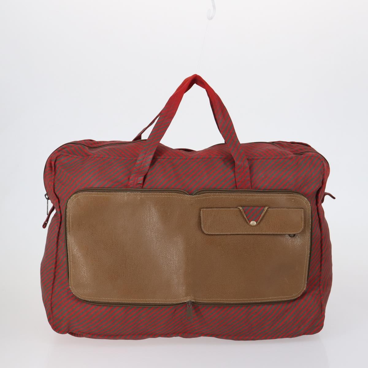 GUCCI TIFFANY&Co. Shoulder Bag Leather Canvas 2 Set Brown Red Auth bs31278