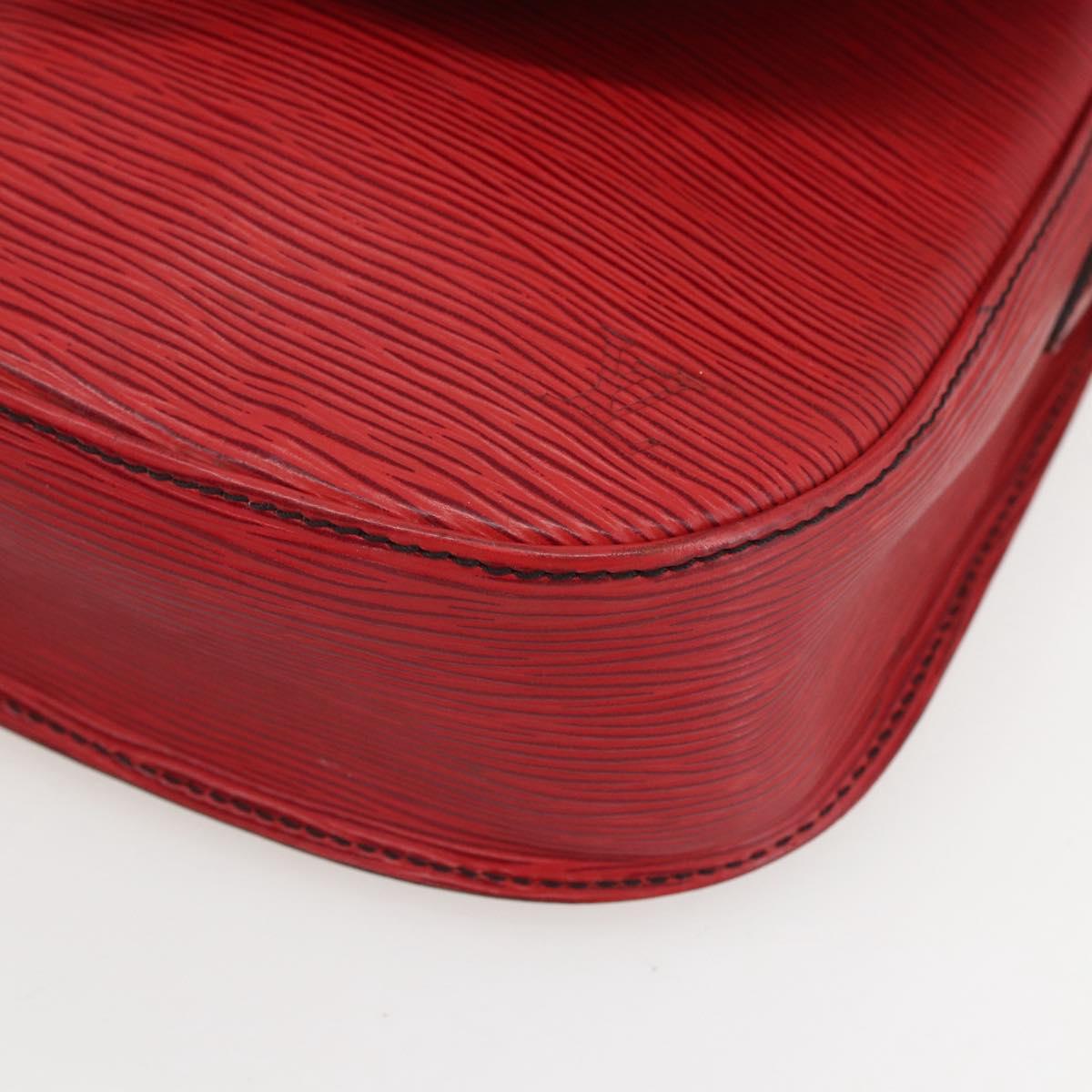 LOUIS VUITTON Epi Saint Cloud GM Shoulder Bag Red M52197 LV Auth bs31281