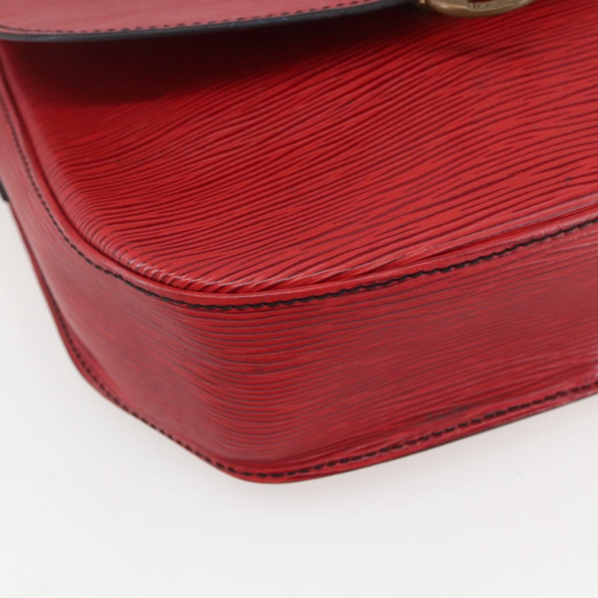 LOUIS VUITTON Epi Saint Cloud GM Shoulder Bag Red M52197 LV Auth bs31281