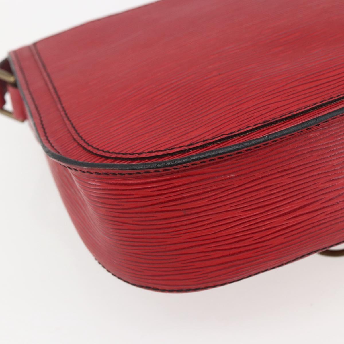 LOUIS VUITTON Epi Saint Cloud GM Shoulder Bag Red M52197 LV Auth bs31281