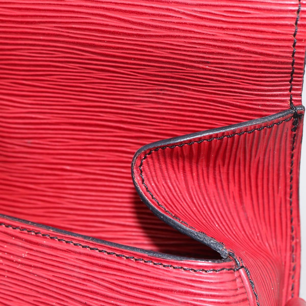 LOUIS VUITTON Epi Saint Cloud GM Shoulder Bag Red M52197 LV Auth bs31281