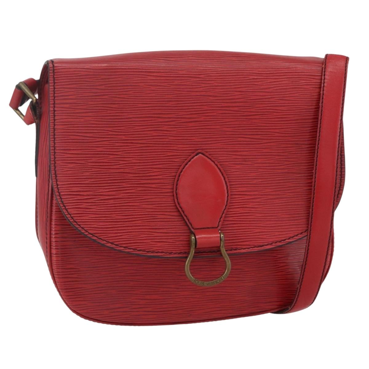 LOUIS VUITTON Epi Saint Cloud GM Shoulder Bag Red M52197 LV Auth bs31281