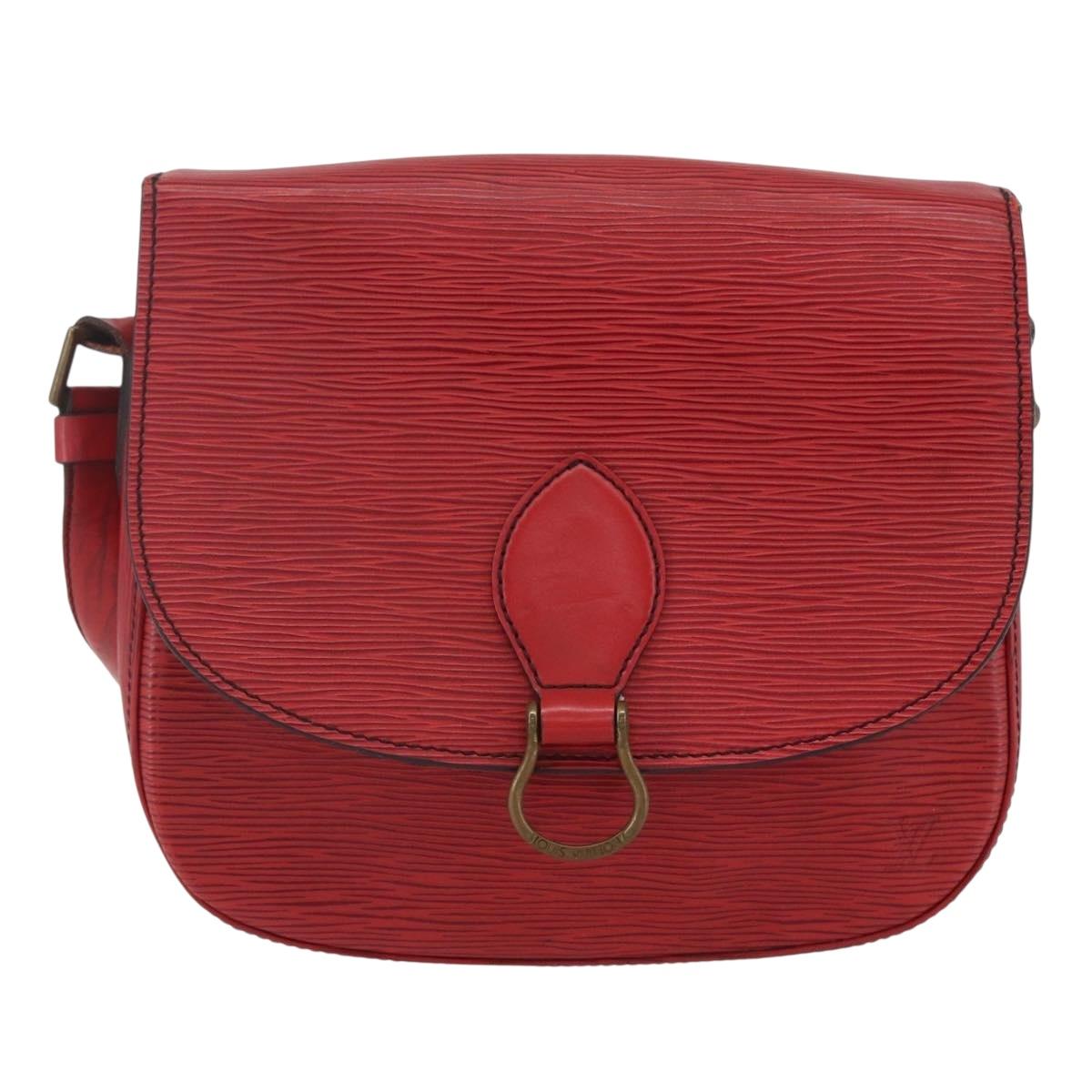 LOUIS VUITTON Epi Saint Cloud GM Shoulder Bag Red M52197 LV Auth bs31281