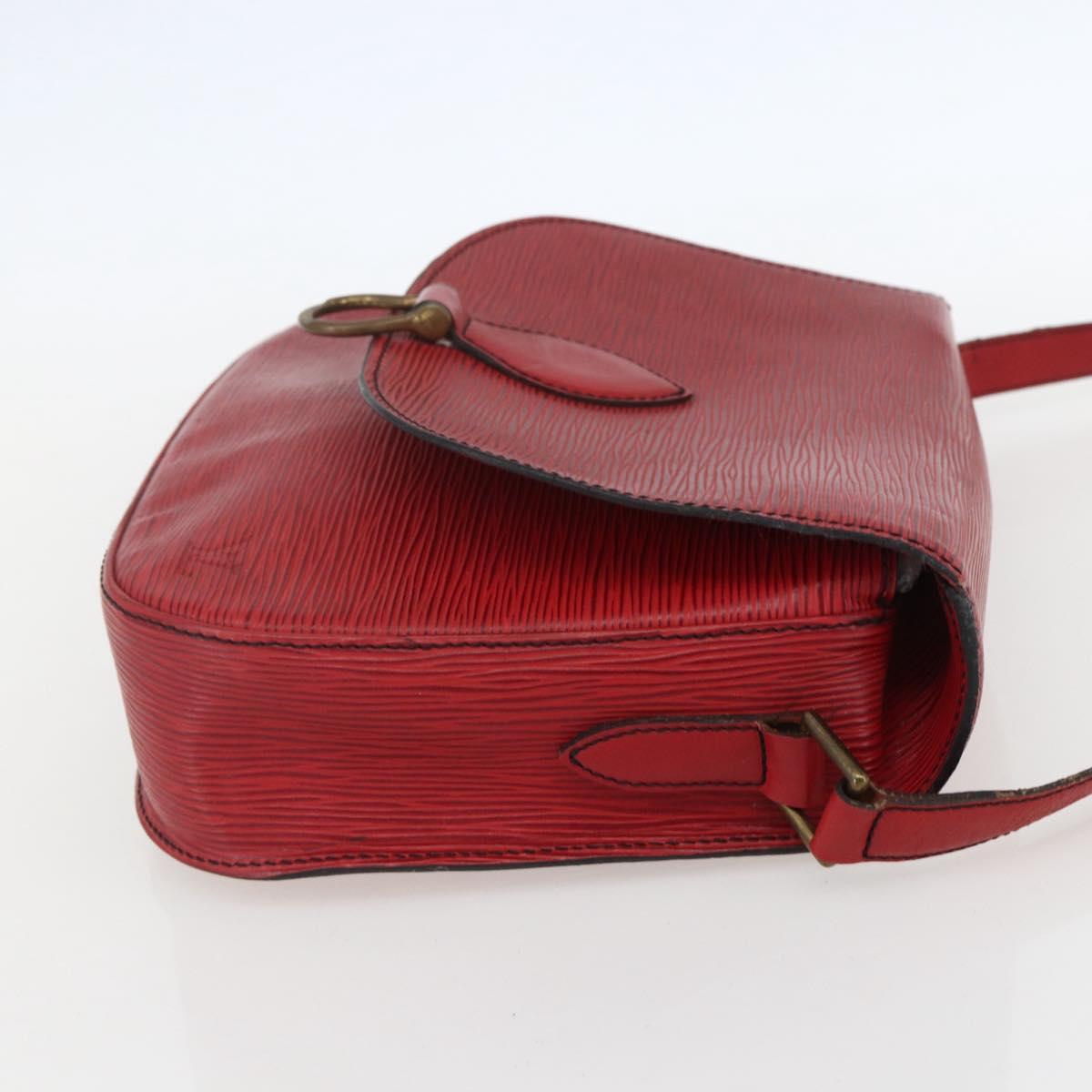 LOUIS VUITTON Epi Saint Cloud GM Shoulder Bag Red M52197 LV Auth bs31281