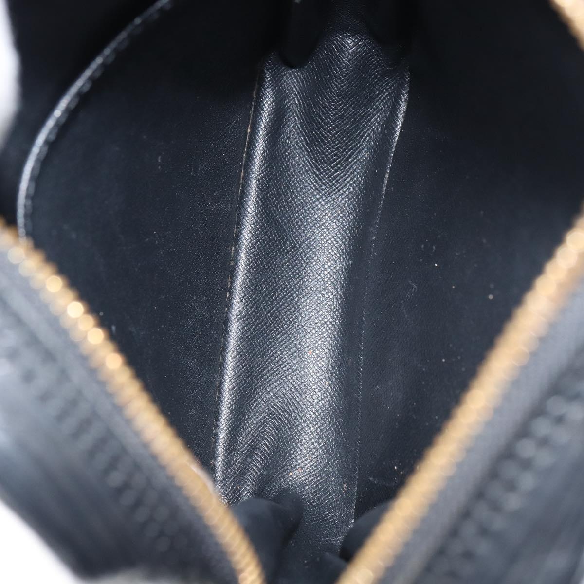 LOUIS VUITTON Epi Danube Shoulder Bag Black M45632 LV Auth bs31282