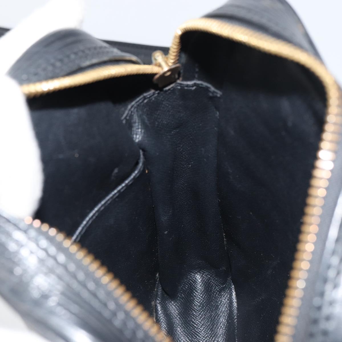 LOUIS VUITTON Epi Danube Shoulder Bag Black M45632 LV Auth bs31282