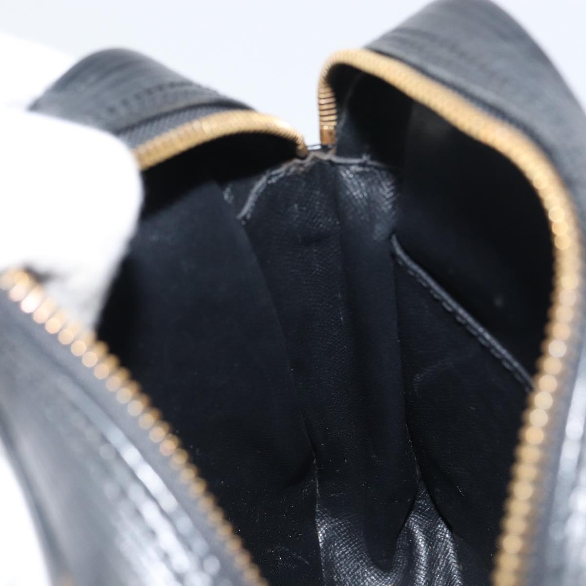 LOUIS VUITTON Epi Danube Shoulder Bag Black M45632 LV Auth bs31282