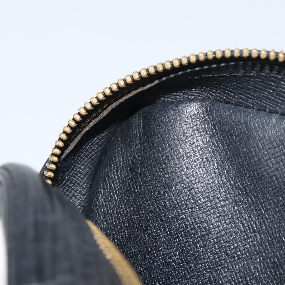 LOUIS VUITTON Epi Danube Shoulder Bag Black M45632 LV Auth bs31282