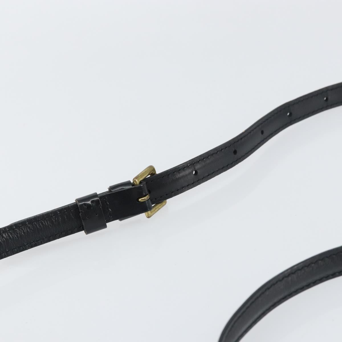 LOUIS VUITTON Epi Danube Shoulder Bag Black M45632 LV Auth bs31282