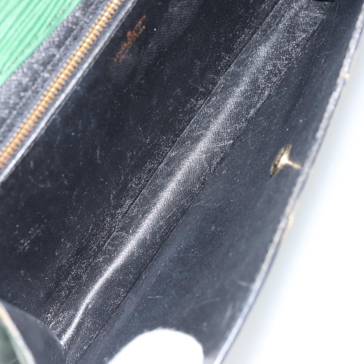 LOUIS VUITTON Epi Montaigne 27 Clutch Bag Green M52654 LV Auth bs31283