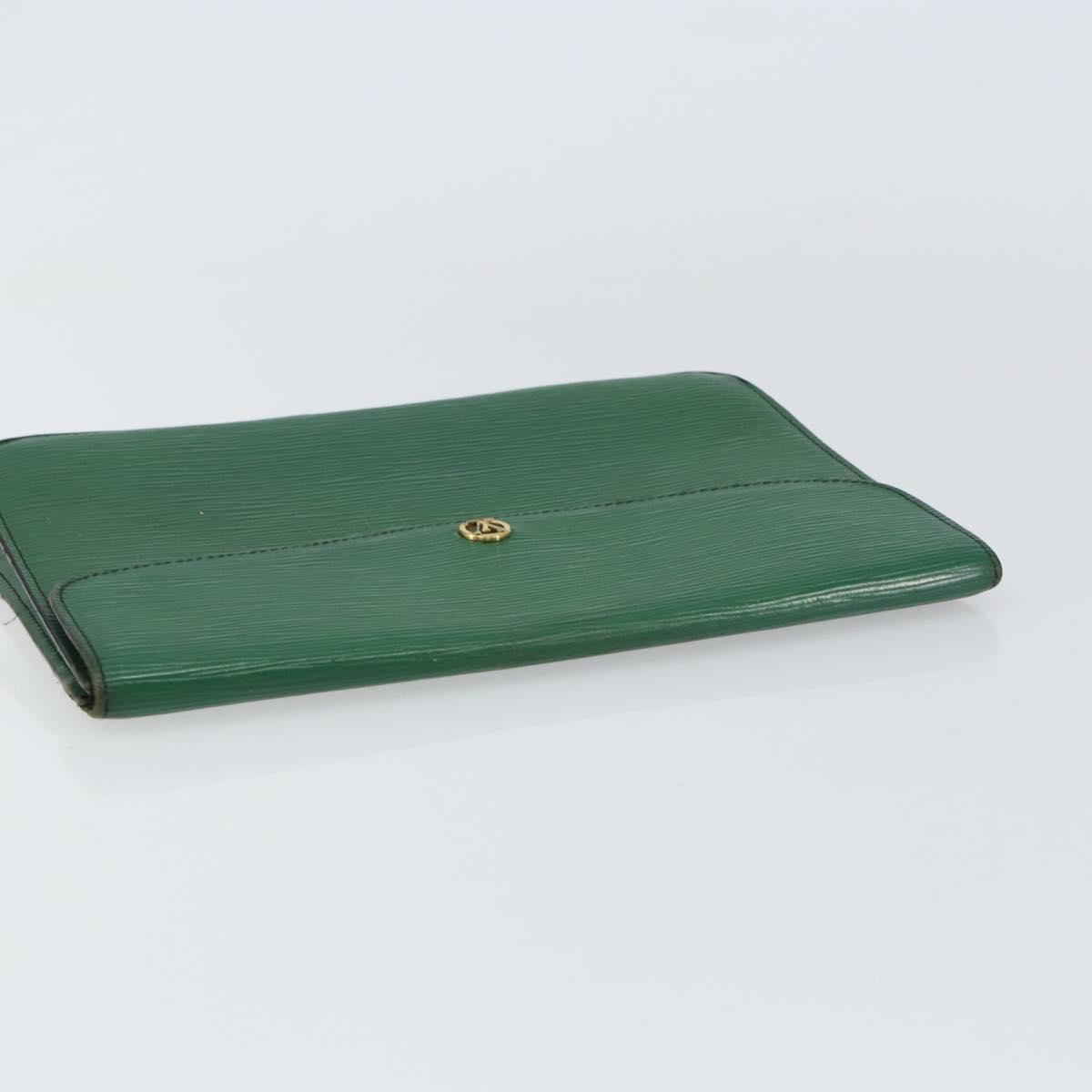 LOUIS VUITTON Epi Montaigne 27 Clutch Bag Green M52654 LV Auth bs31283