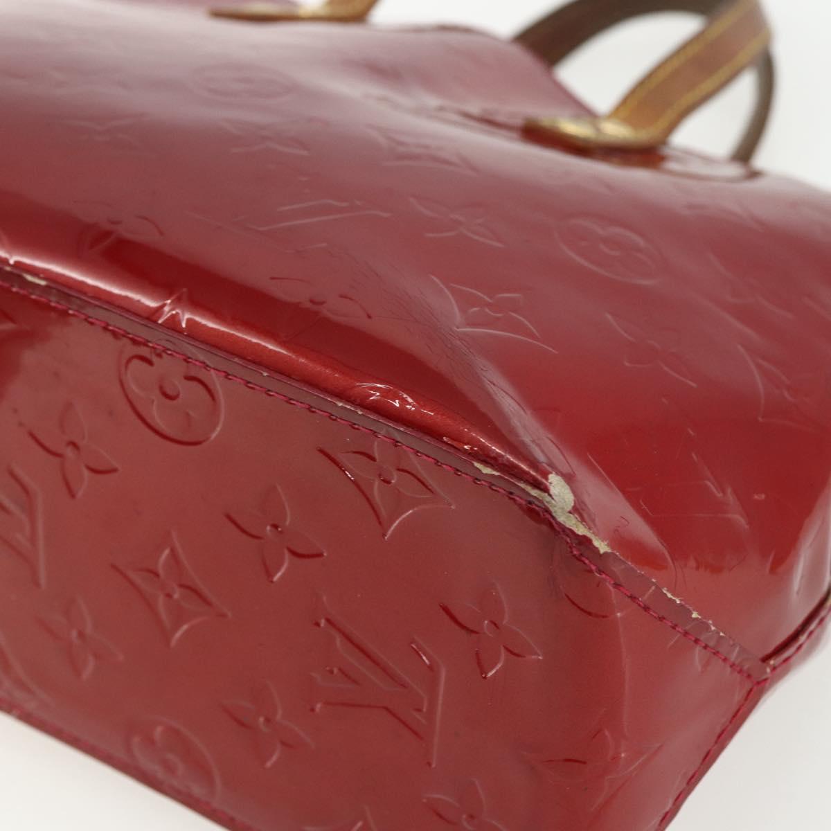 LOUIS VUITTON Monogram Vernis Reade PM Bag Pomme D'amour M91990 Auth bs31284