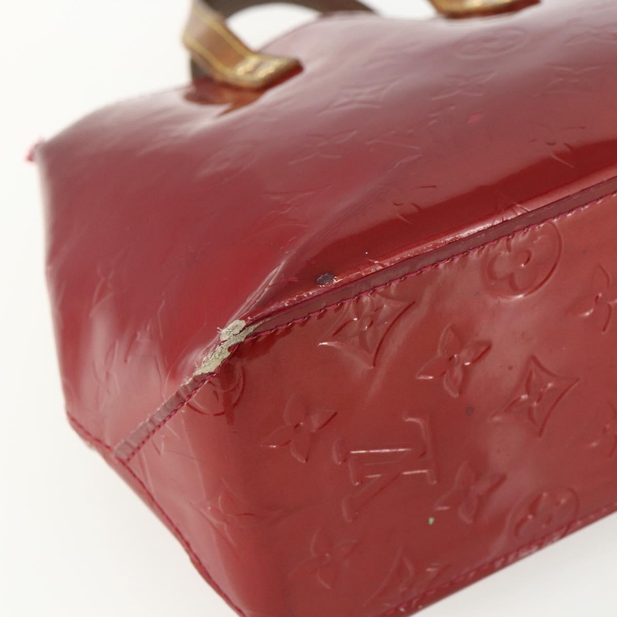 LOUIS VUITTON Monogram Vernis Reade PM Bag Pomme D'amour M91990 Auth bs31284