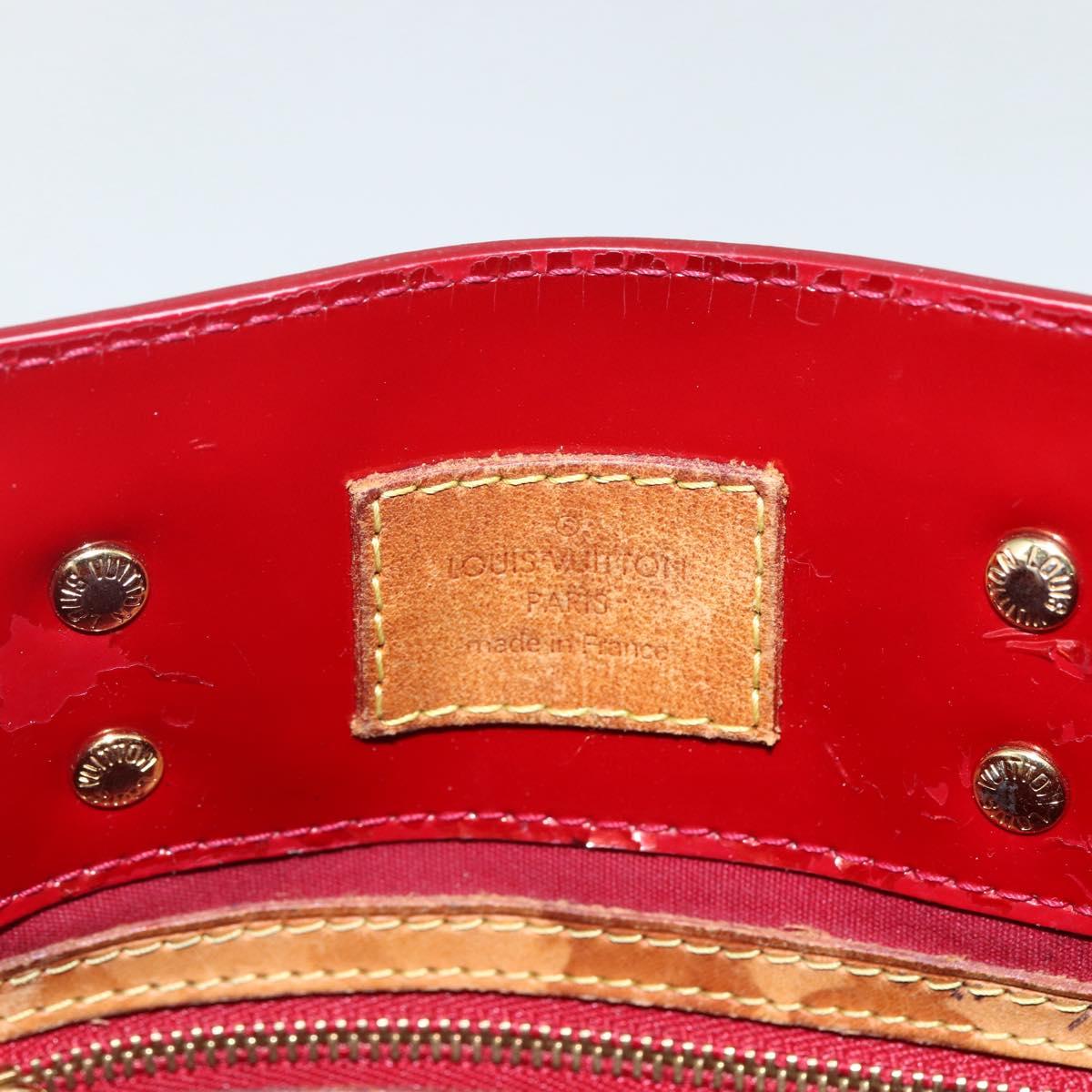 LOUIS VUITTON Monogram Vernis Reade PM Bag Pomme D'amour M91990 Auth bs31284