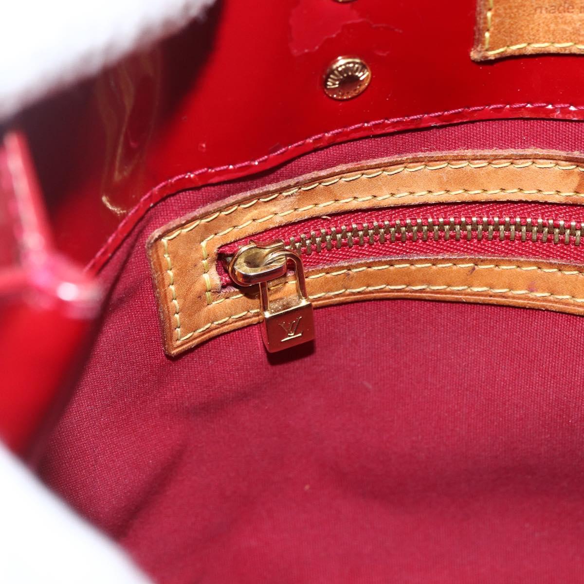 LOUIS VUITTON Monogram Vernis Reade PM Bag Pomme D'amour M91990 Auth bs31284