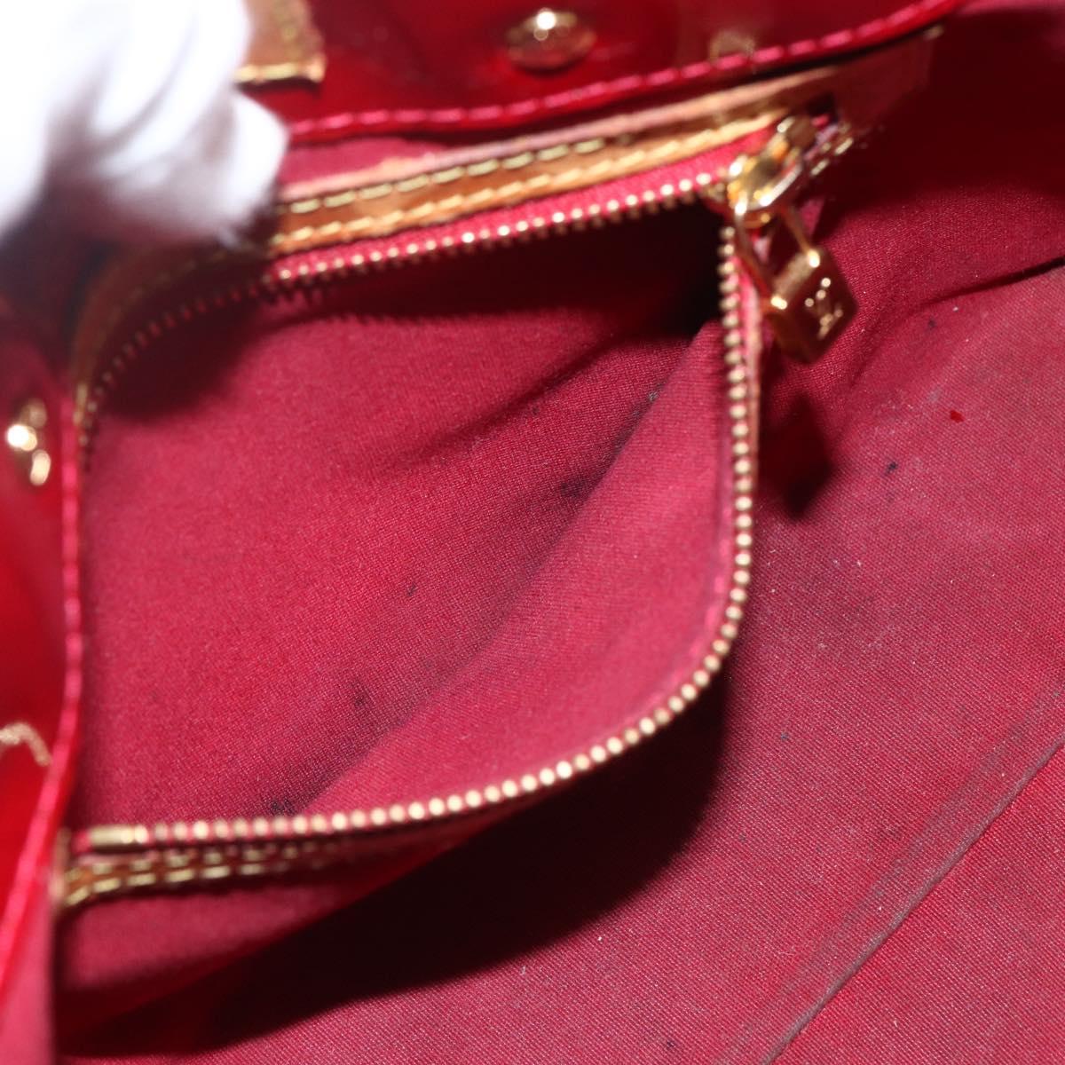 LOUIS VUITTON Monogram Vernis Reade PM Bag Pomme D'amour M91990 Auth bs31284