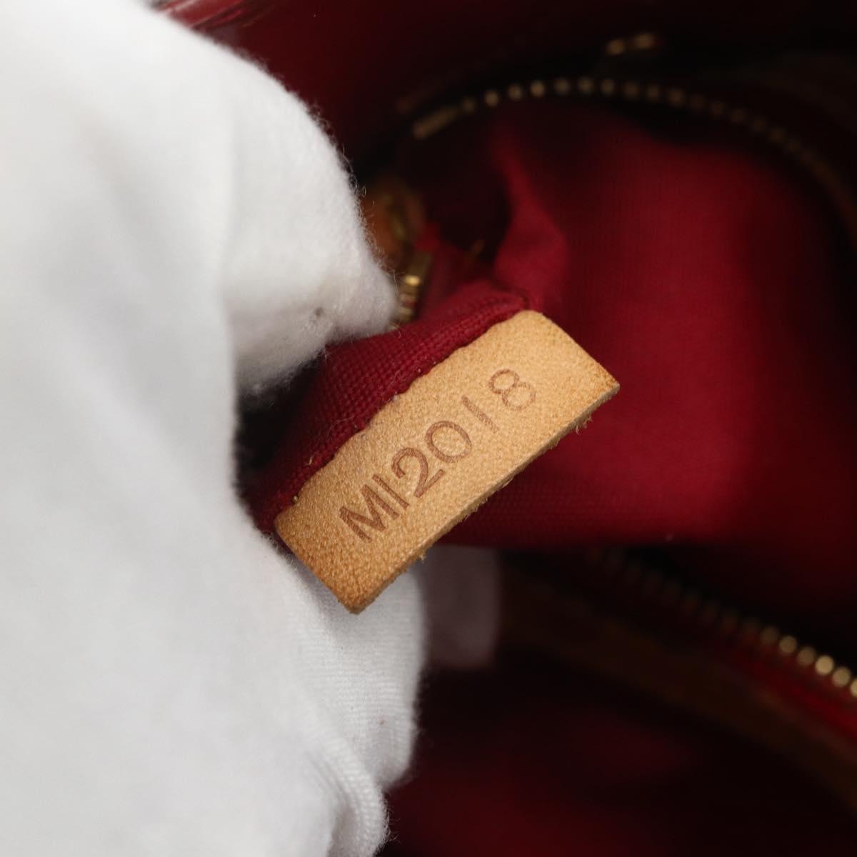 LOUIS VUITTON Monogram Vernis Reade PM Bag Pomme D'amour M91990 Auth bs31284