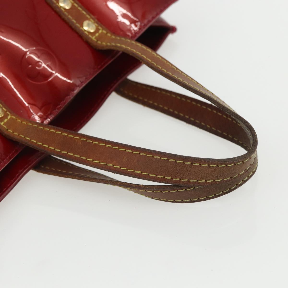 LOUIS VUITTON Monogram Vernis Reade PM Bag Pomme D'amour M91990 Auth bs31284