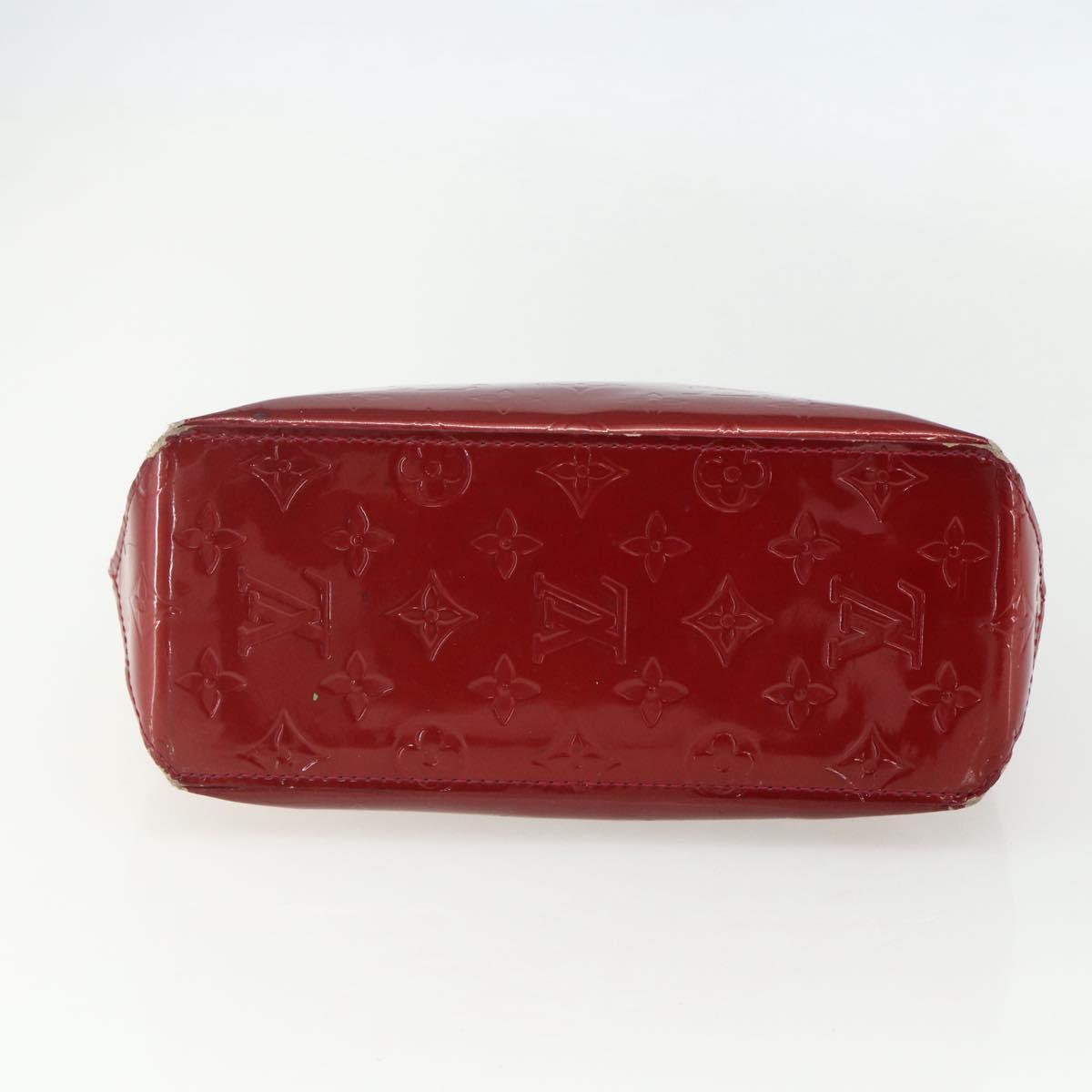 LOUIS VUITTON Monogram Vernis Reade PM Bag Pomme D'amour M91990 Auth bs31284