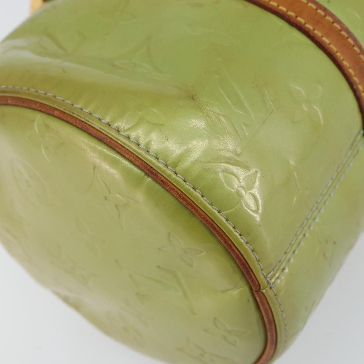 LOUIS VUITTON Monogram Vernis Bedford Hand Bag Baby Blue M91007 LV Auth bs31285