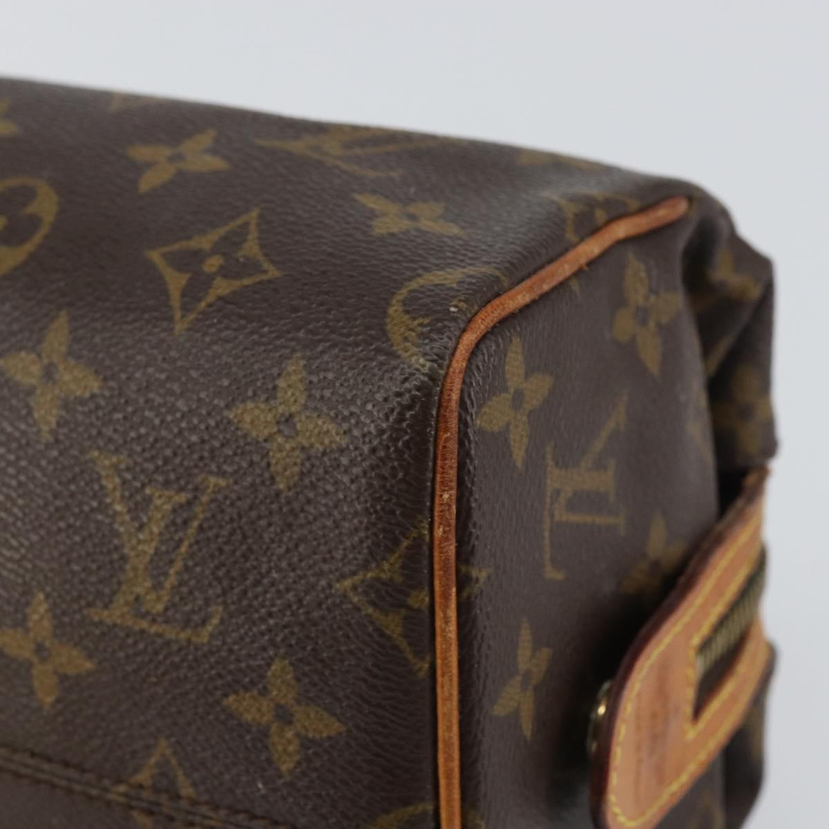 LOUIS VUITTON Monogram Trousse Patte Pression Cosmetic Pouch M47636 Auth bs31287