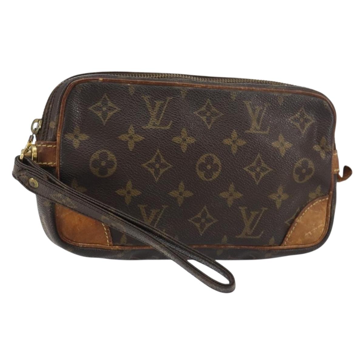 LOUIS VUITTON Monogram Marly Dragonne PM Clutch Bag M51827 LV Auth bs31293