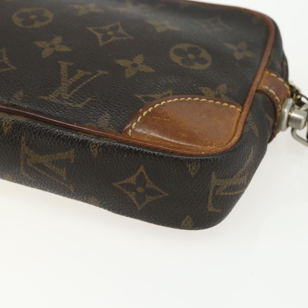 LOUIS VUITTON Monogram Marly Dragonne PM Clutch Bag M51827 LV Auth bs31294