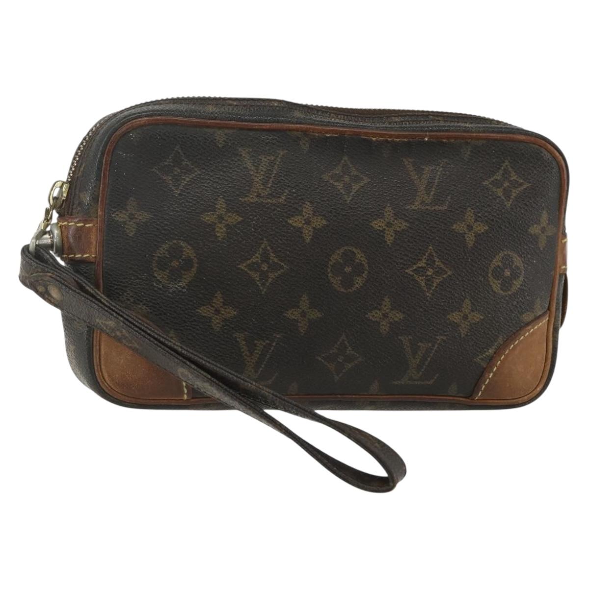 LOUIS VUITTON Monogram Marly Dragonne PM Clutch Bag M51827 LV Auth bs31294