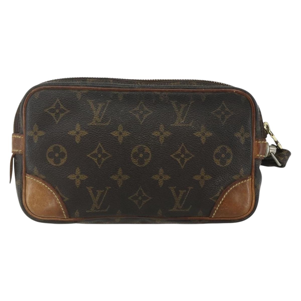 LOUIS VUITTON Monogram Marly Dragonne PM Clutch Bag M51827 LV Auth bs31294