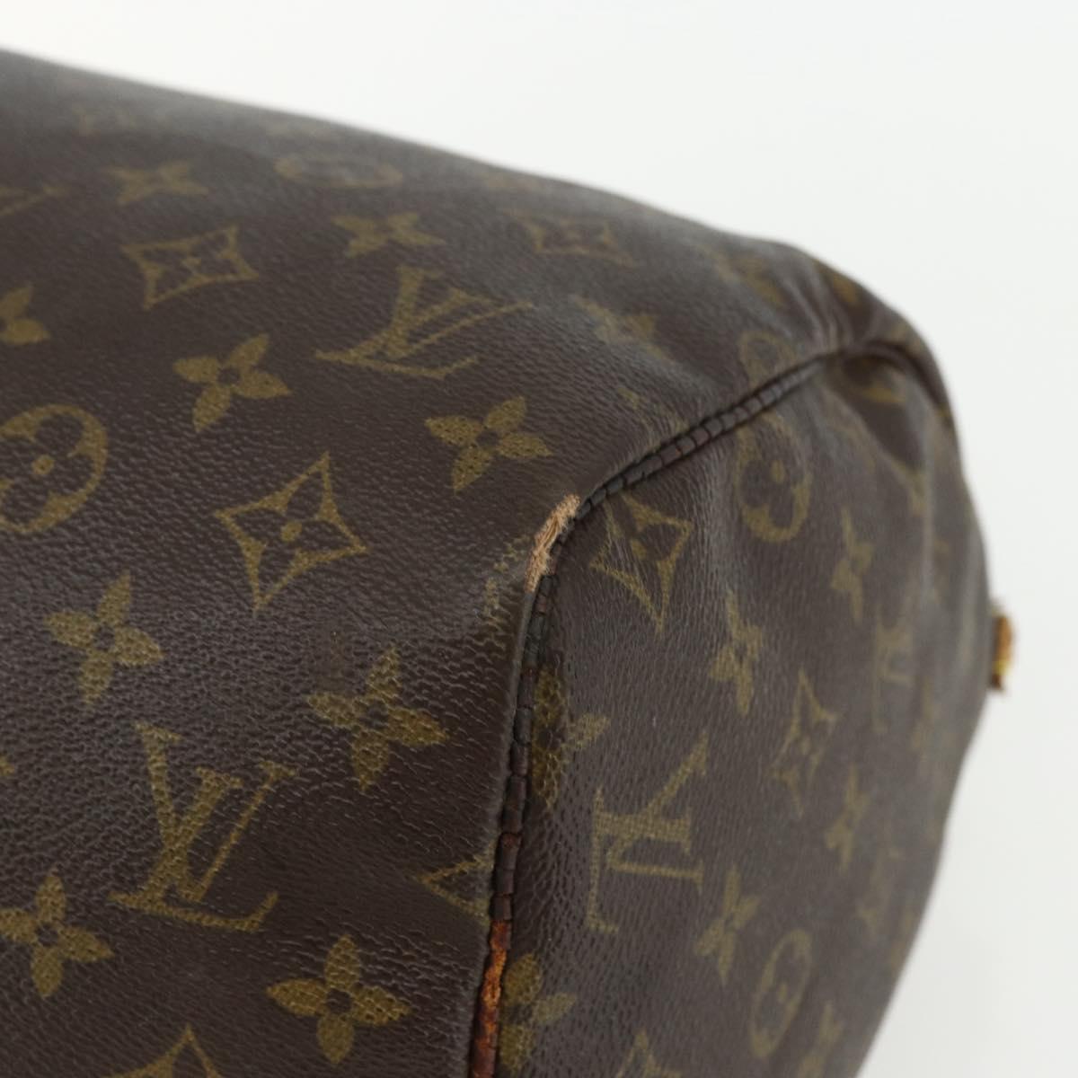 LOUIS VUITTON Monogram Speedy 30 Hand Bag M41526 LV Auth bs31298