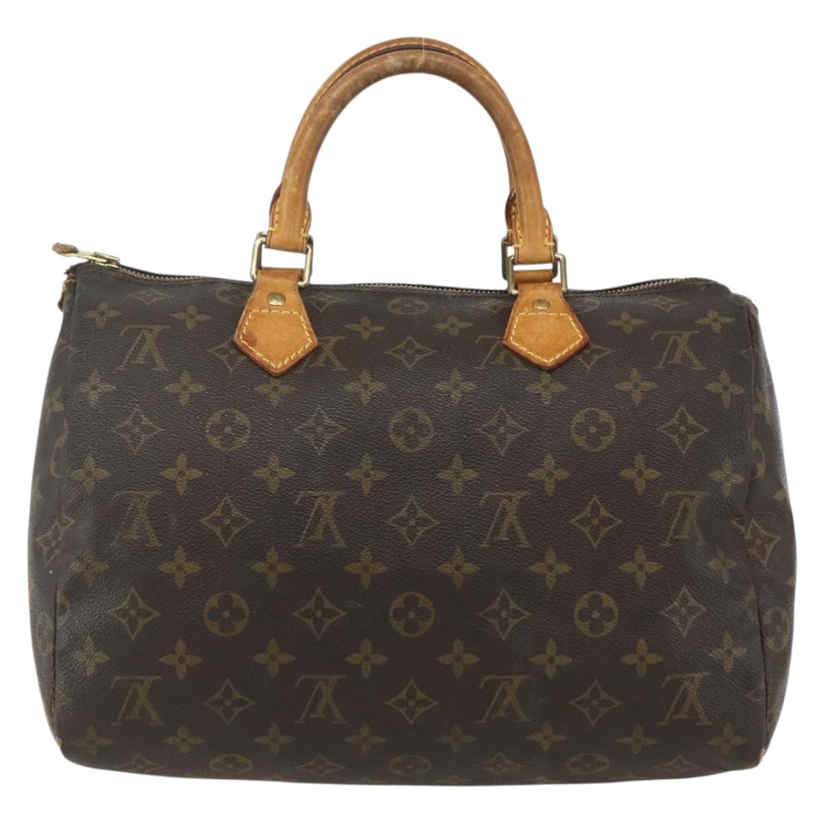 LOUIS VUITTON Monogram Speedy 30 Hand Bag M41526 LV Auth bs31298
