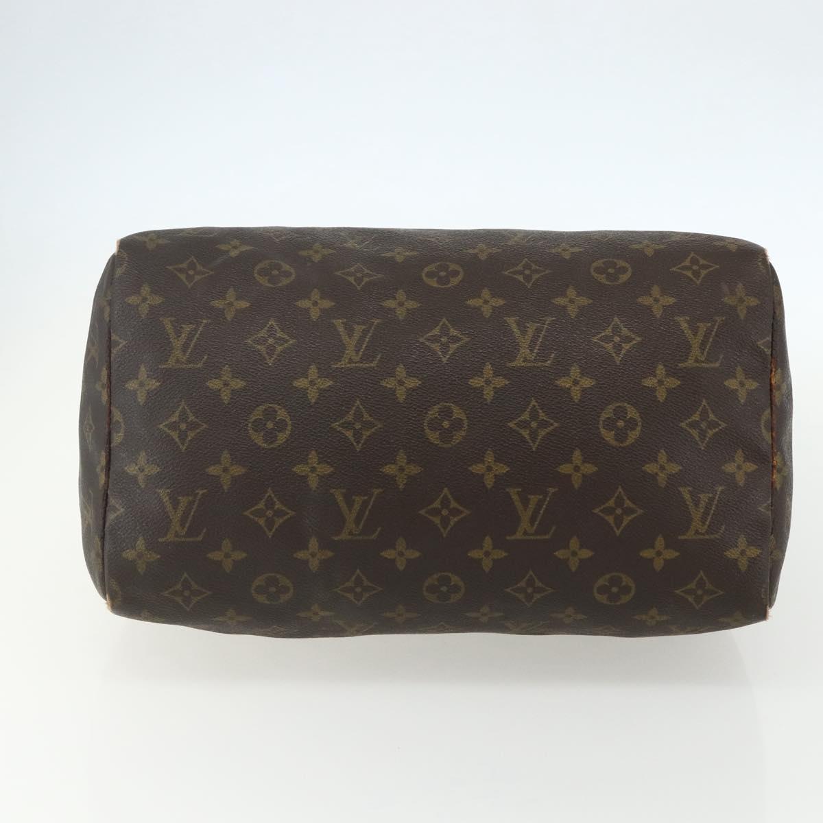 LOUIS VUITTON Monogram Speedy 30 Hand Bag M41526 LV Auth bs31298