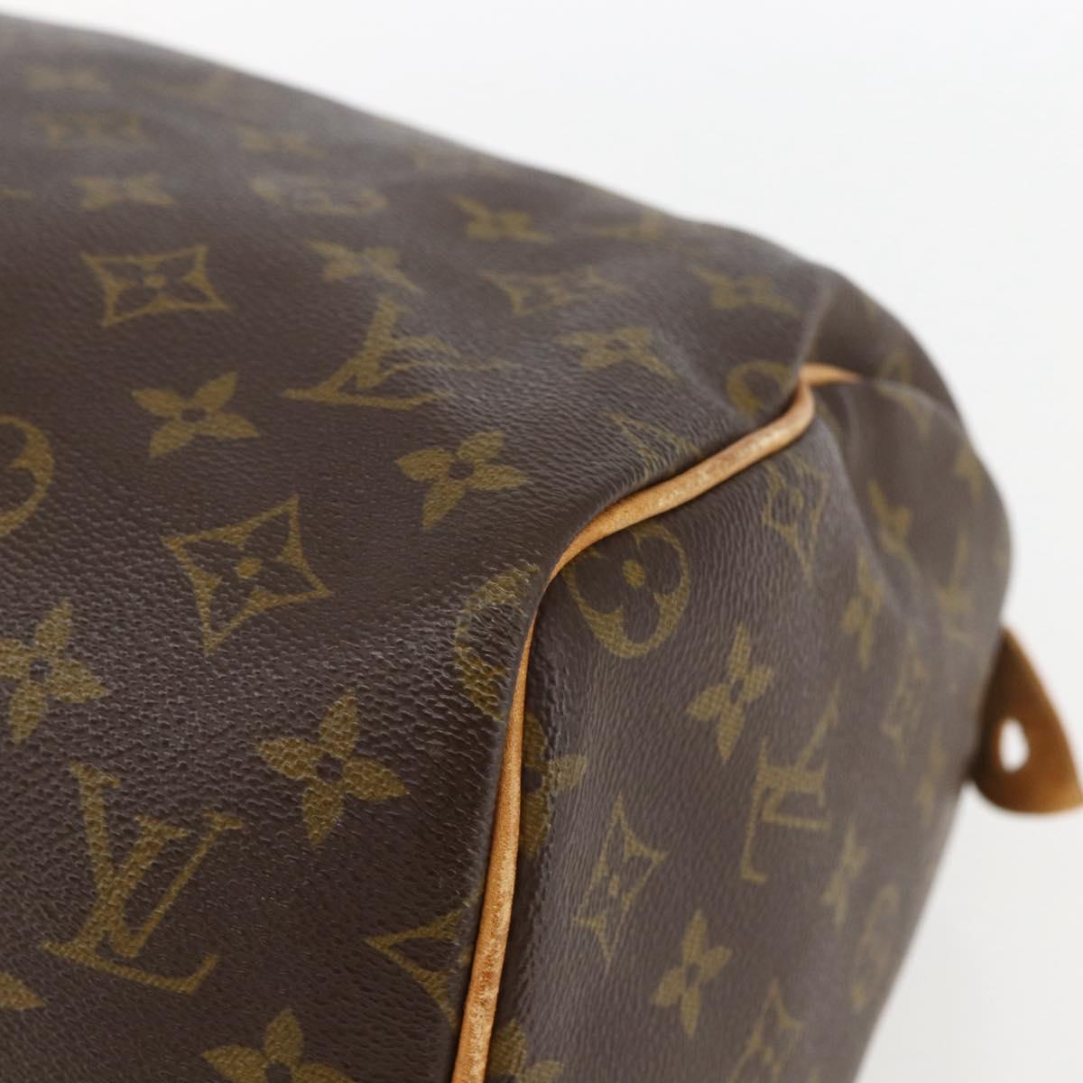 LOUIS VUITTON Monogram Speedy 30 Hand Bag M41526 LV Auth bs31299