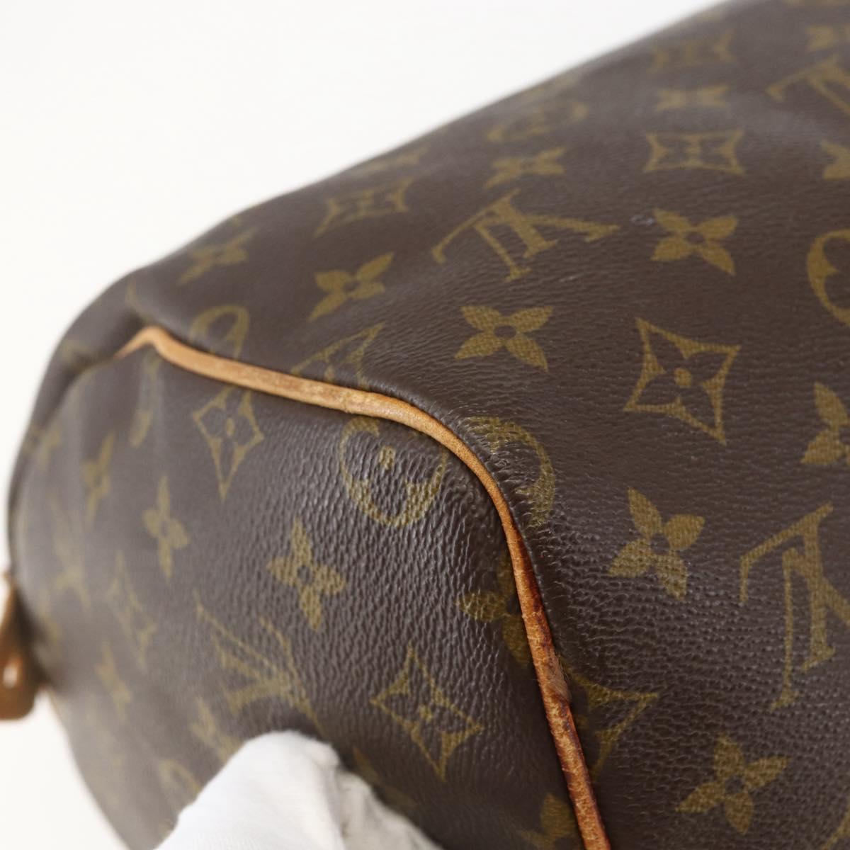 LOUIS VUITTON Monogram Speedy 30 Hand Bag M41526 LV Auth bs31299