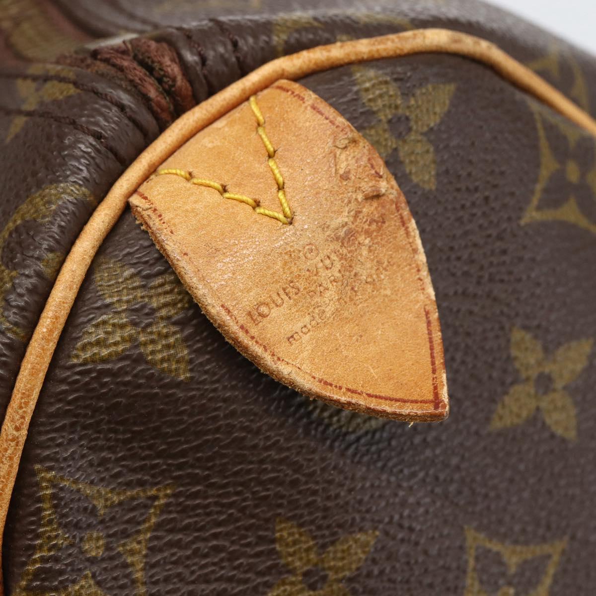 LOUIS VUITTON Monogram Speedy 30 Hand Bag M41526 LV Auth bs31299