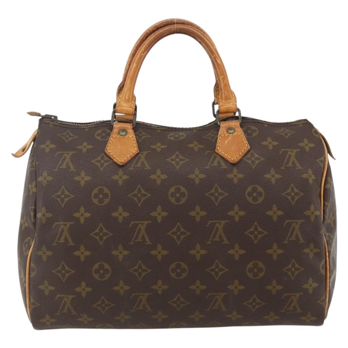 LOUIS VUITTON Monogram Speedy 30 Hand Bag M41526 LV Auth bs31299