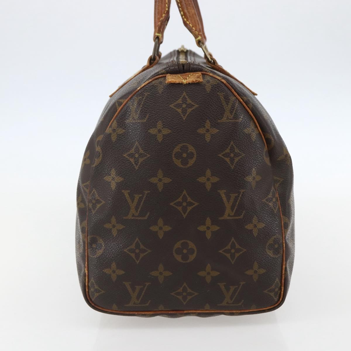 LOUIS VUITTON Monogram Speedy 30 Hand Bag M41526 LV Auth bs31300