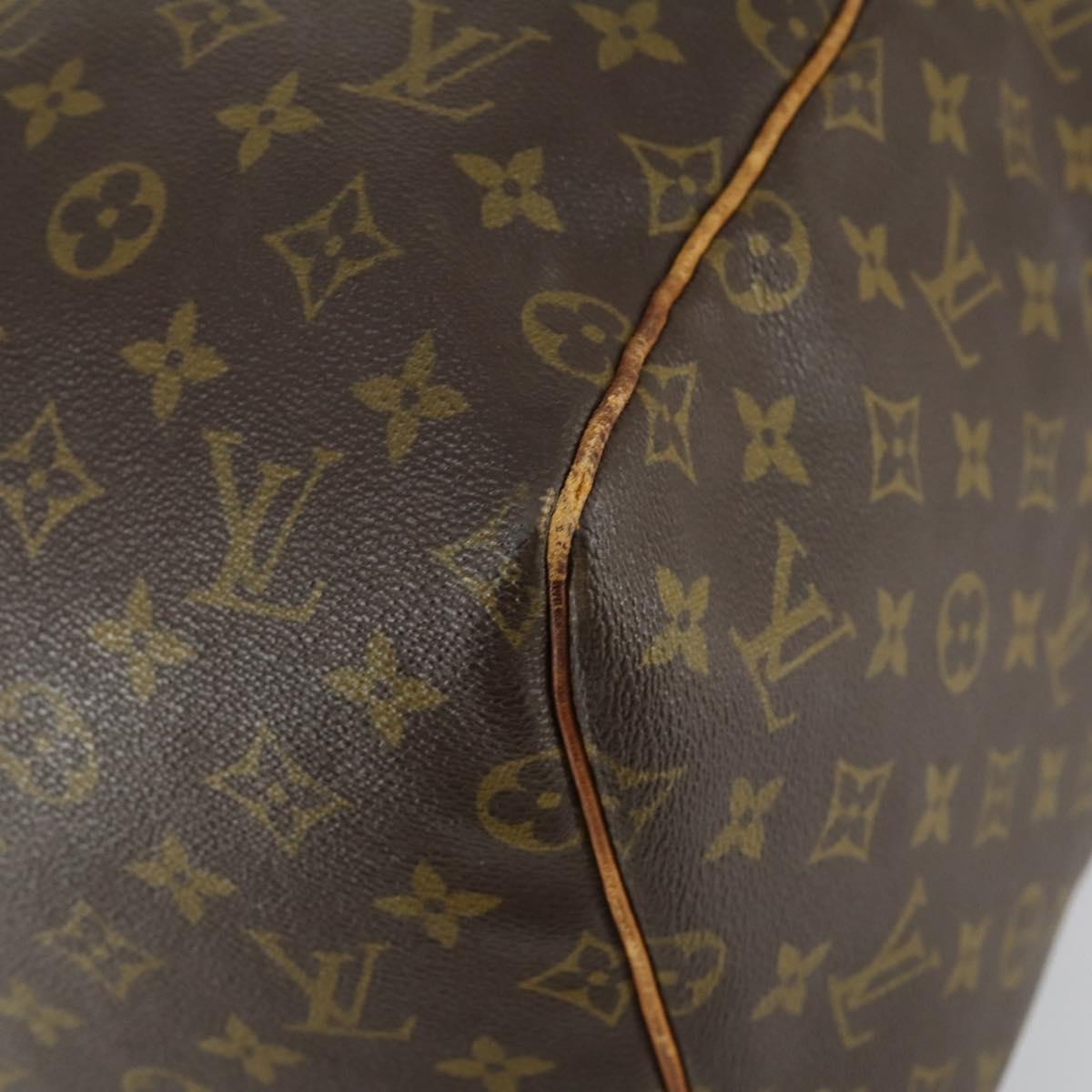 LOUIS VUITTON Monogram Keepall 55 Boston Bag M41424 LV Auth bs31301