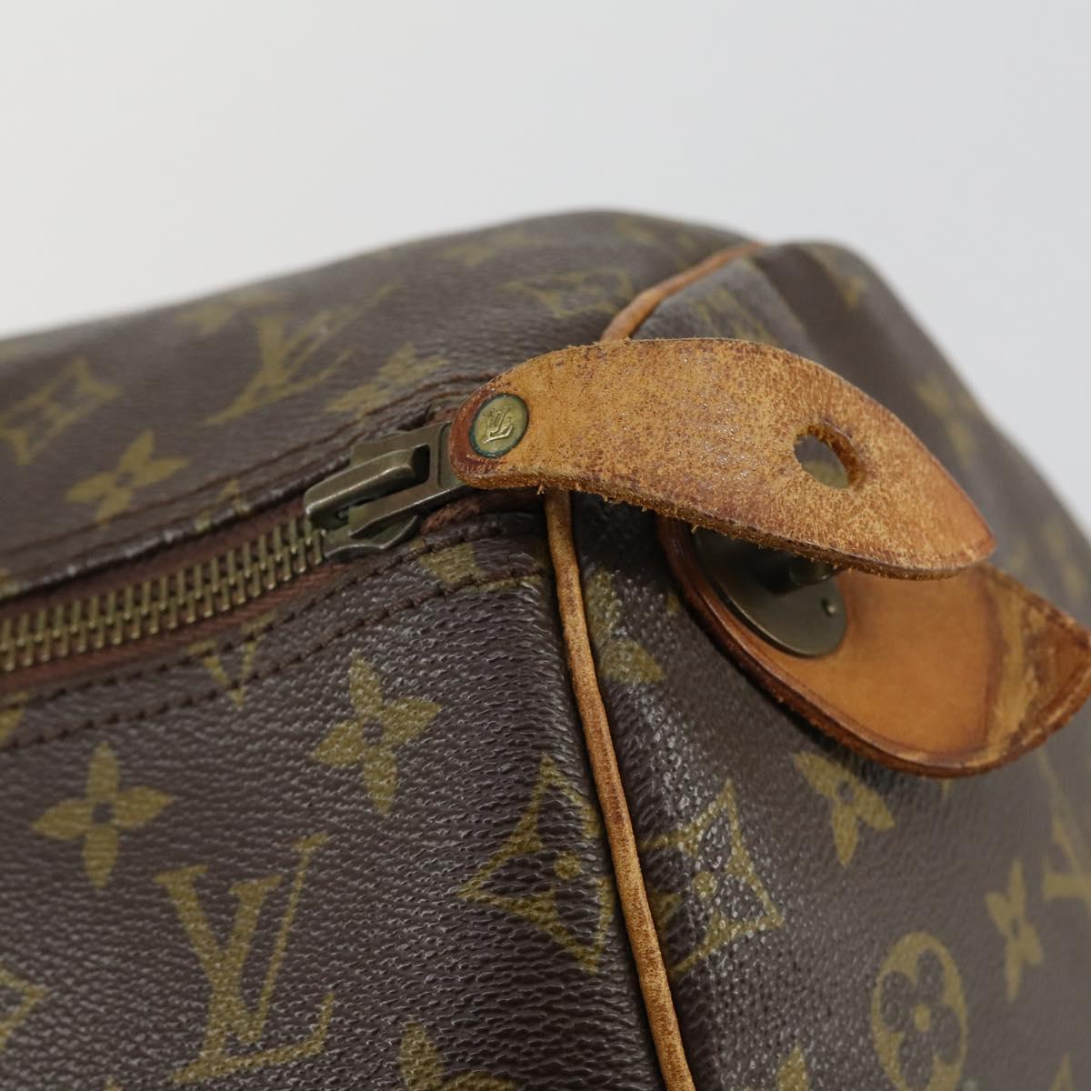 LOUIS VUITTON Monogram Keepall 55 Boston Bag M41424 LV Auth bs31301