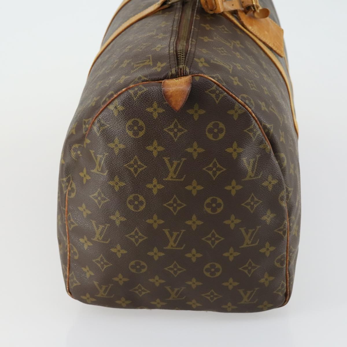 LOUIS VUITTON Monogram Keepall 55 Boston Bag M41424 LV Auth bs31301