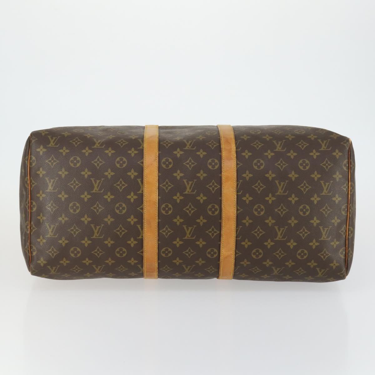 LOUIS VUITTON Monogram Keepall 55 Boston Bag M41424 LV Auth bs31301